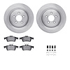 6312-20015 Brake Rotors with 3000-Series Ceramic Brake Pads Kit with Hardware, 2006-2015 Jaguar, Position: Rear - image 1