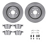 6312-20026 Brake Rotors with 3000-Series Ceramic Brake Pads Kit with Hardware, Fits Select Jaguar, Position: Rear - image 1