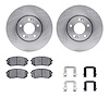 6312-21024 Brake Rotors with 3000-Series Ceramic Brake Pads Kit with Hardware, 2015-2017 Kia/Hyundai/Genesis, Position: Front - image 1