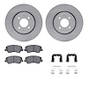 6312-21032 Brake Rotors with 3000-Series Ceramic Brake Pads Kit with Hardware, 2012-2017 Kia/Hyundai/Genesis, Position: Front - image 1