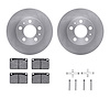 6312-27007 Brake Rotors with 3000-Series Ceramic Brake Pads Kit with Hardware, 1976-1984 Volvo, Position: Front - image 1
