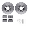 6312-27012 Brake Rotors with 3000-Series Ceramic Brake Pads Kit with Hardware, 1976-1976 Volvo, Position: Front - image 1