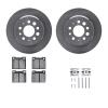 6312-27014 Brake Rotors with 3000-Series Ceramic Brake Pads Kit with Hardware, 1967-1974 Volvo, Position: Rear - image 1