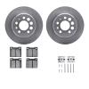 6312-27015 Brake Rotors with 3000-Series Ceramic Brake Pads Kit with Hardware, 1975-1987 Volvo, Position: Rear - image 1