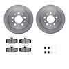 6312-27028 Brake Rotors with 3000-Series Ceramic Brake Pads Kit with Hardware, 1995-1997 Volvo, Position: Rear - image 1