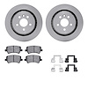 6312-27062 Brake Rotors with 3000-Series Ceramic Brake Pads Kit with Hardware, 2007-2015 Volvo, Position: Rear - image 1