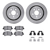 6312-27067 Brake Rotors with 3000-Series Ceramic Brake Pads Kit with Hardware, 2008-2008 Volvo, Position: Rear - image 1