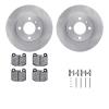 6312-31012 Brake Rotors with 3000-Series Ceramic Brake Pads Kit with Hardware, 1977-1983 BMW, Position: Front - image 1
