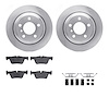 6312-31129 Brake Rotors with 3000-Series Ceramic Brake Pads Kit with Hardware, 2013-2020 BMW, Position: Rear - image 1