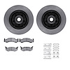 6312-39009 Brake Rotors with 3000-Series Ceramic Brake Pads Kit with Hardware, 1974-1984 Mopar, Position: Front - image 1