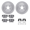 6312-39035 Brake Rotors with 3000-Series Ceramic Brake Pads Kit with Hardware, 2006-2008 Mopar, Position: Rear - image 1