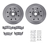 6312-40019 Brake Rotors with 3000-Series Ceramic Brake Pads Kit with Hardware, 1994-1997 Mopar, Position: Front - image 1