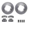 6312-40044 Brake Rotors with 3000-Series Ceramic Brake Pads Kit with Hardware, 1992-2000 Multiple Makes/Models, Position: Front - image 1