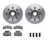 6312-40045 Brake Rotors with 3000-Series Ceramic Brake Pads Kit with Hardware, 1994-1999 Mopar, Position: Front - image 1