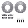 6312-40068 Brake Rotors with 3000-Series Ceramic Brake Pads Kit with Hardware, 2000-2002 Mopar, Position: Rear - image 1