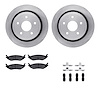 6312-40083 Brake Rotors with 3000-Series Ceramic Brake Pads Kit with Hardware, 2002-2018 Mopar, Position: Rear - image 1