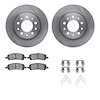 6312-40098 Brake Rotors with 3000-Series Ceramic Brake Pads Kit with Hardware, 2013-2016 Mopar, Position: Rear - image 1