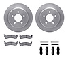 6312-42019 Brake Rotors with 3000-Series Ceramic Brake Pads Kit with Hardware, 1993-1994 Mopar, Position: Rear - image 1