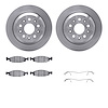 6312-42021 Brake Rotors with 3000-Series Ceramic Brake Pads Kit with Hardware, 1999-2002 Mopar, Position: Front - image 1