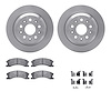 6312-42024 Brake Rotors with 3000-Series Ceramic Brake Pads Kit with Hardware, 1999-2004 Mopar, Position: Front - image 1
