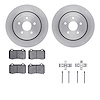 6312-42026 Brake Rotors with 3000-Series Ceramic Brake Pads Kit with Hardware, 2006-2010 Mopar, Position: Rear - image 1