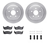 6312-42031 Brake Rotors with 3000-Series Ceramic Brake Pads Kit with Hardware, 2005-2010 Mopar, Position: Rear - image 1