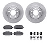 6312-42056 Brake Rotors with 3000-Series Ceramic Brake Pads Kit with Hardware, Fits Select Mopar, Position: Rear - image 1