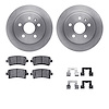 6312-45026 Brake Rotors with 3000-Series Ceramic Brake Pads Kit with Hardware, 2011-2016 GM, Position: Rear - image 1