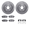 6312-45029 Brake Rotors with 3000-Series Ceramic Brake Pads Kit with Hardware, 2011-2018 GM, Position: Rear - image 1