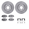 6312-45031 Brake Rotors with 3000-Series Ceramic Brake Pads Kit with Hardware, 2016-2020 GM, Position: Front - image 1