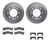 6312-46022 Brake Rotors with 3000-Series Ceramic Brake Pads Kit with Hardware, 2006-2011 GM, Position: Front - image 1