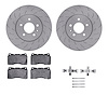 6312-46031 Brake Rotors with 3000-Series Ceramic Brake Pads Kit with Hardware, 2016-2019 GM, Position: Front - image 1