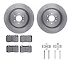 6312-46041 Brake Rotors with 3000-Series Ceramic Brake Pads Kit with Hardware, 2004-2011 GM, Position: Rear - image 1