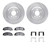 6312-46043 Brake Rotors with 3000-Series Ceramic Brake Pads Kit with Hardware, 2006-2016 GM, Position: Front - image 1