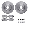 6312-46044 Brake Rotors with 3000-Series Ceramic Brake Pads Kit with Hardware, 2008-2014 GM, Position: Front - image 1
