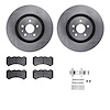6312-46051 Brake Rotors with 3000-Series Ceramic Brake Pads Kit with Hardware, 2009-2015 GM, Position: Front - image 1