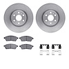 6312-46053 Brake Rotors with 3000-Series Ceramic Brake Pads Kit with Hardware, 2010-2016 GM, Position: Front - image 1