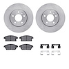 6312-46054 Brake Rotors with 3000-Series Ceramic Brake Pads Kit with Hardware, 2013-2019 GM, Position: Front - image 1