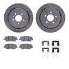 6312-46062 Brake Rotors with 3000-Series Ceramic Brake Pads Kit with Hardware, 2016-2019 GM, Position: Rear - image 1