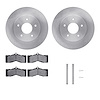 6312-47003 Brake Rotors with 3000-Series Ceramic Brake Pads Kit with Hardware, 1963-1982 GM, Position: Front - image 1