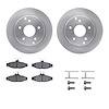 6312-47024 Brake Rotors with 3000-Series Ceramic Brake Pads Kit with Hardware, 1984-1987 GM, Position: Rear - image 1