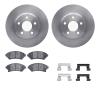 6312-47055 Brake Rotors with 3000-Series Ceramic Brake Pads Kit with Hardware, 2005-2005 GM, Position: Front - image 1