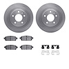 6312-47065 Brake Rotors with 3000-Series Ceramic Brake Pads Kit with Hardware, 2011-2019 GM, Position: Rear - image 1