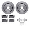 6312-47068 Brake Rotors with 3000-Series Ceramic Brake Pads Kit with Hardware, 2014-2019 GM, Position: Rear - image 1