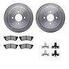 6312-47070 Brake Rotors with 3000-Series Ceramic Brake Pads Kit with Hardware, 2014-2016 GM, Position: Rear - image 1