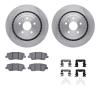 6312-47071 Brake Rotors with 3000-Series Ceramic Brake Pads Kit with Hardware, 2015-2019 GM, Position: Rear - image 1