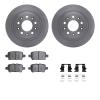 6312-47074 Brake Rotors with 3000-Series Ceramic Brake Pads Kit with Hardware, 2016-2020 GM, Position: Rear - image 1
