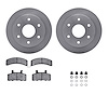 6312-48017 Brake Rotors with 3000-Series Ceramic Brake Pads Kit with Hardware, 1988-1991 GM, Position: Front - image 1