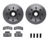 6312-48031 Brake Rotors with 3000-Series Ceramic Brake Pads Kit with Hardware, 1995-2002 GM, Position: Front - image 1