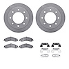 6312-48045 Brake Rotors with 3000-Series Ceramic Brake Pads Kit with Hardware, 2005-2005 GM, Position: Rear - image 1